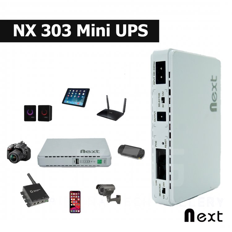 Ntech NX 303 Mini Ups (Router UPS) : Specification and Price