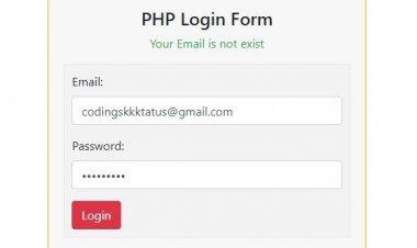 User login system using PHP