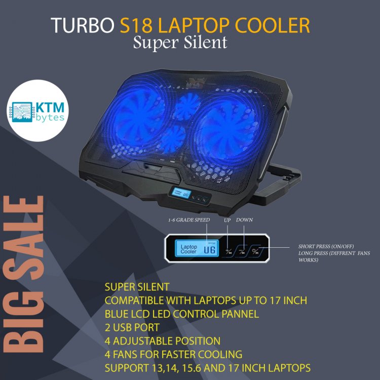 An In-Depth Review Of The TURBO S18 Laptop Cooler.
